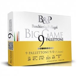 B&P Big Game 9 Pallettoni Cal. 20 22.5gr